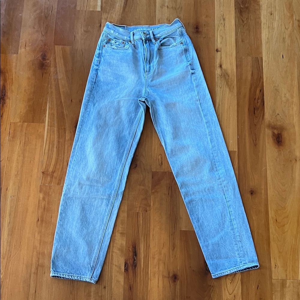 American Eagle Outfitters Light Blue Straight Leg Jeans